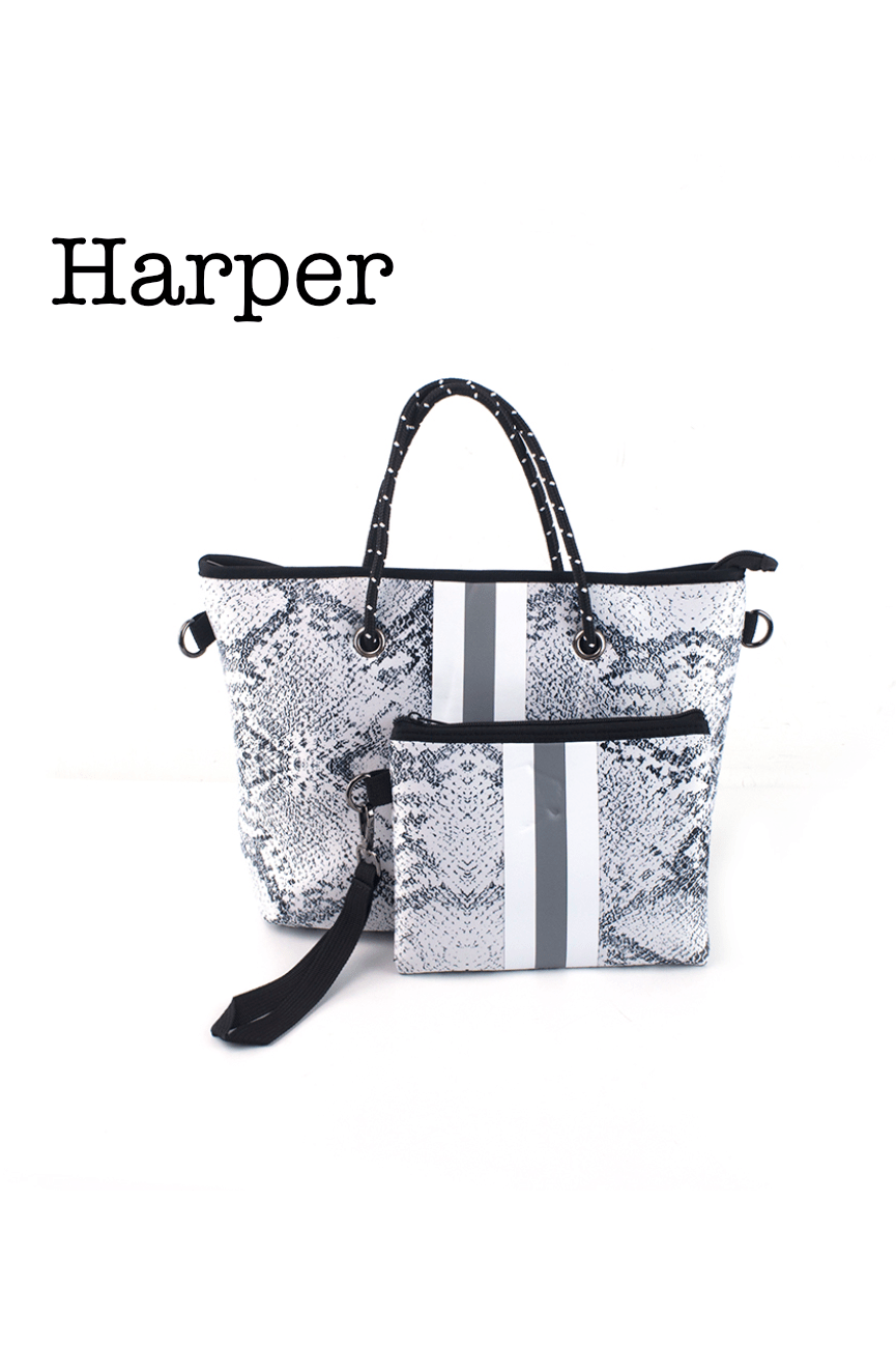 Neoprene Handbag & Wristlet - Primrose Signature Boutique