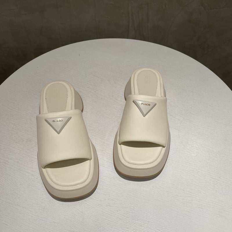 PU Leather Platform Sandals - Primrose Signature Boutique