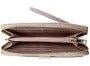 Vegan Leather Wallet, Long with Phone Pocket and Wristlet Taupe 8" x 4" - Primrose Signature Boutique