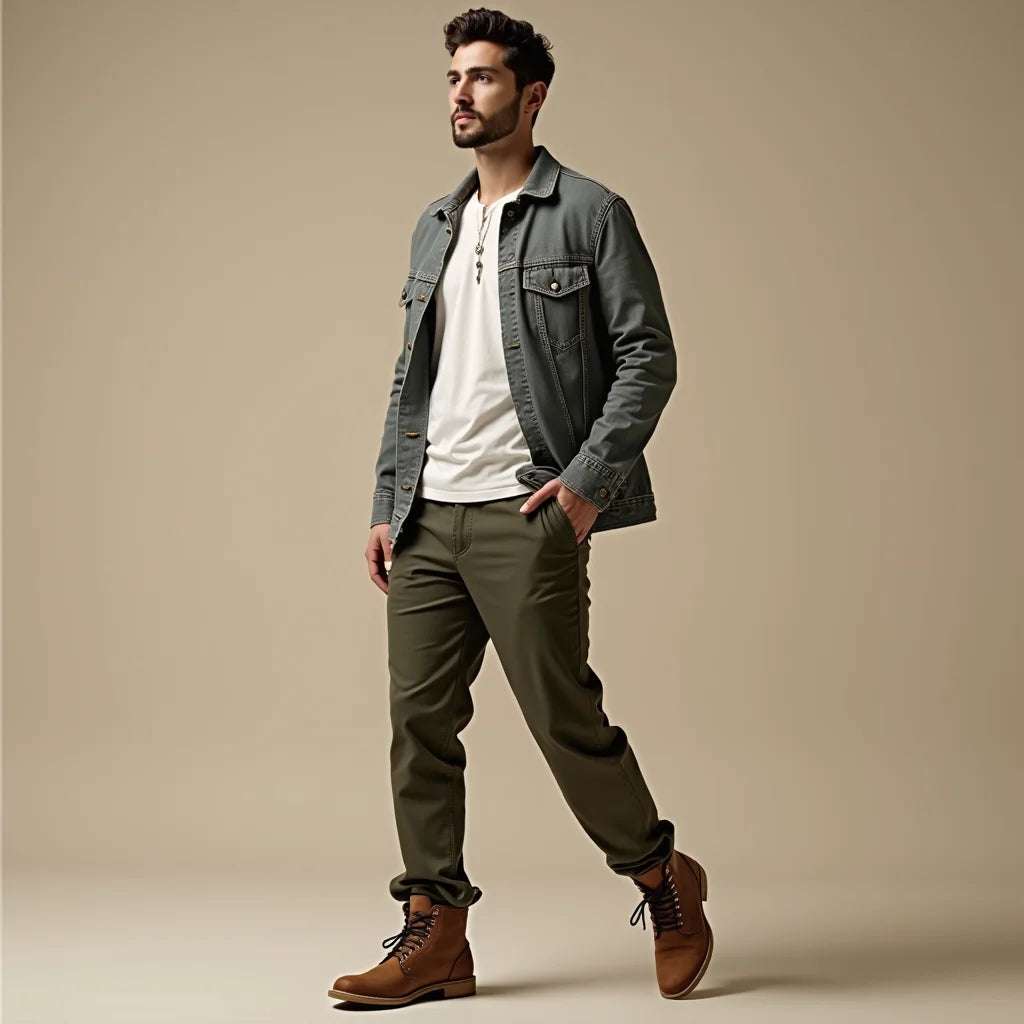 Close-up of high-quality casual wear natural fiber textures featuring cotton, linen, and wool blends