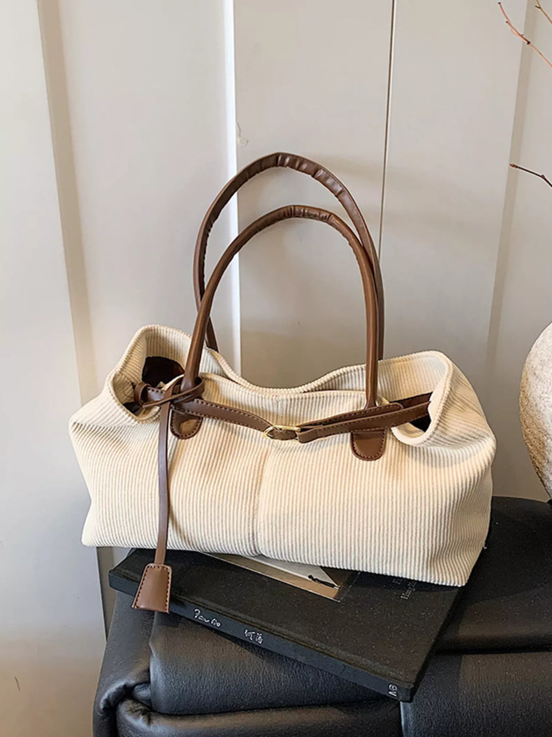 Buckle Decor Shoulder Bag-zoom-