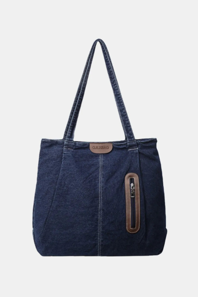 Medium Denim Tote Bag-zoom-