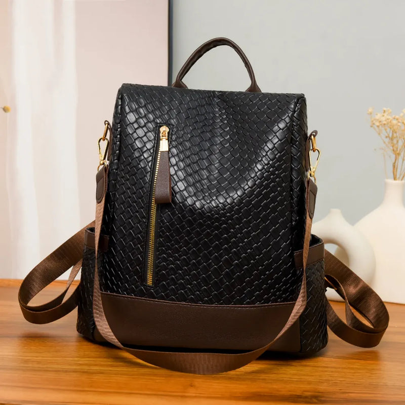 PU Leather Backpack Bag-zoom-