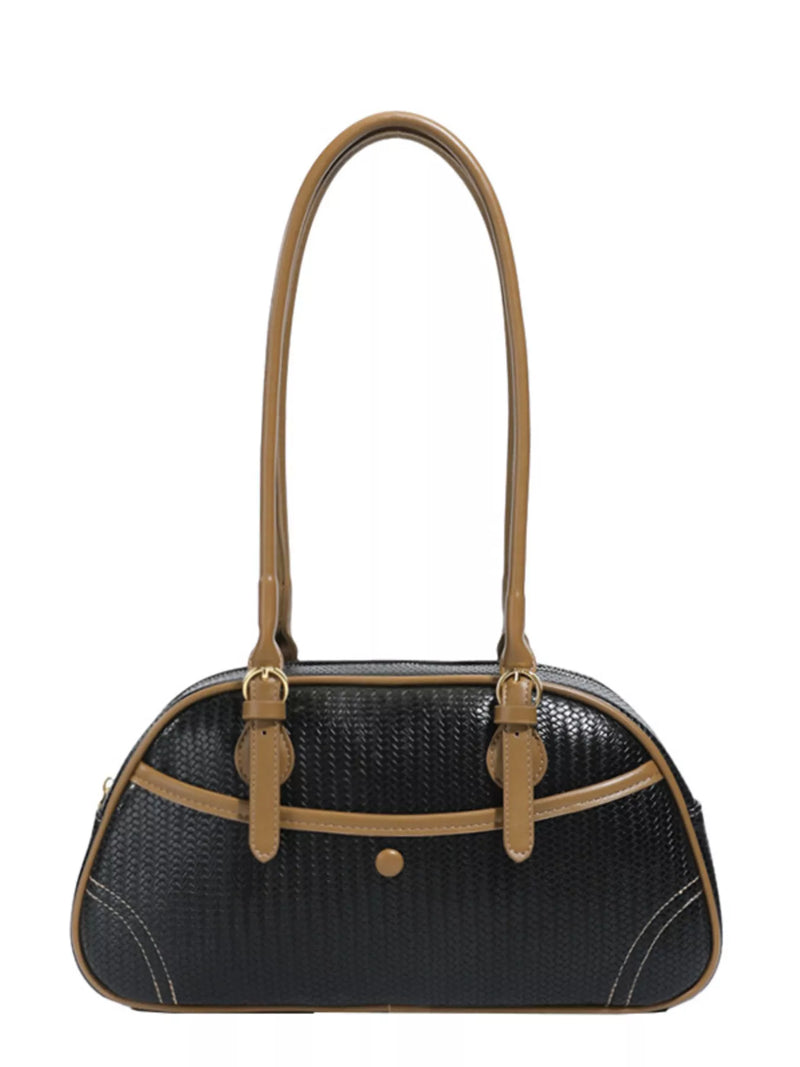 Vintage Buckle Shoulder Bag-zoom-