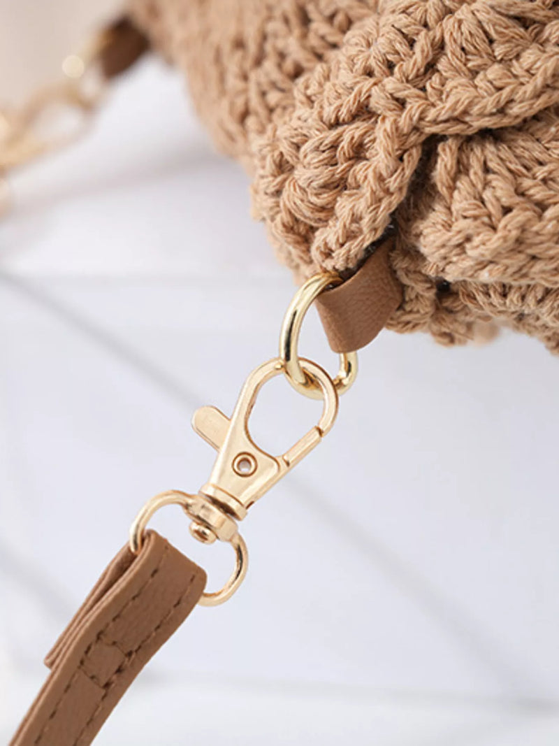 Boho Crochet Crossbody Bag-zoom-