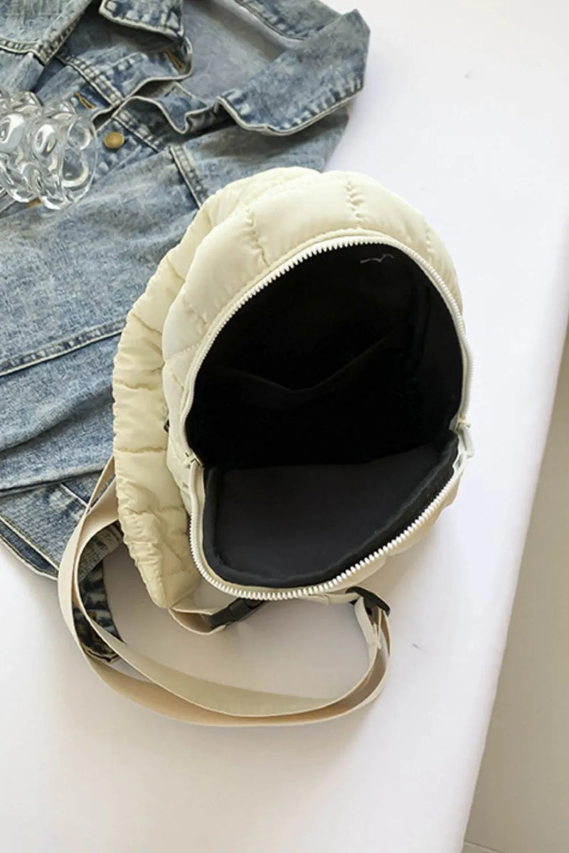 Quilted Nylon Crossbody  Bag-zoom-