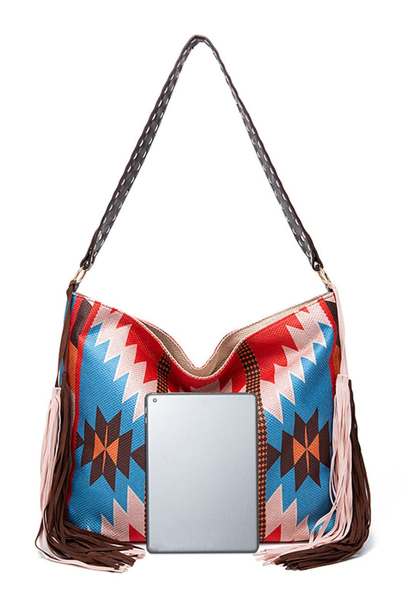 Geometric Canvas Tote Bag-zoom-