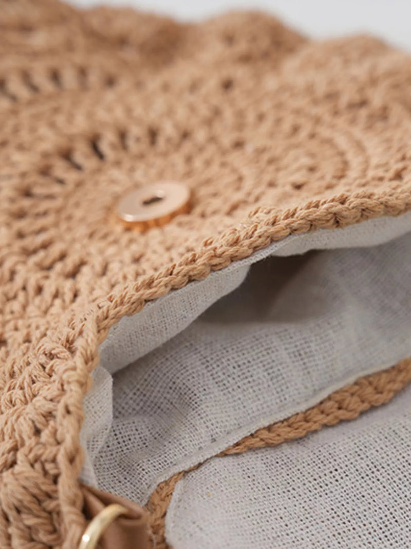 Boho Crochet Crossbody Bag-zoom-