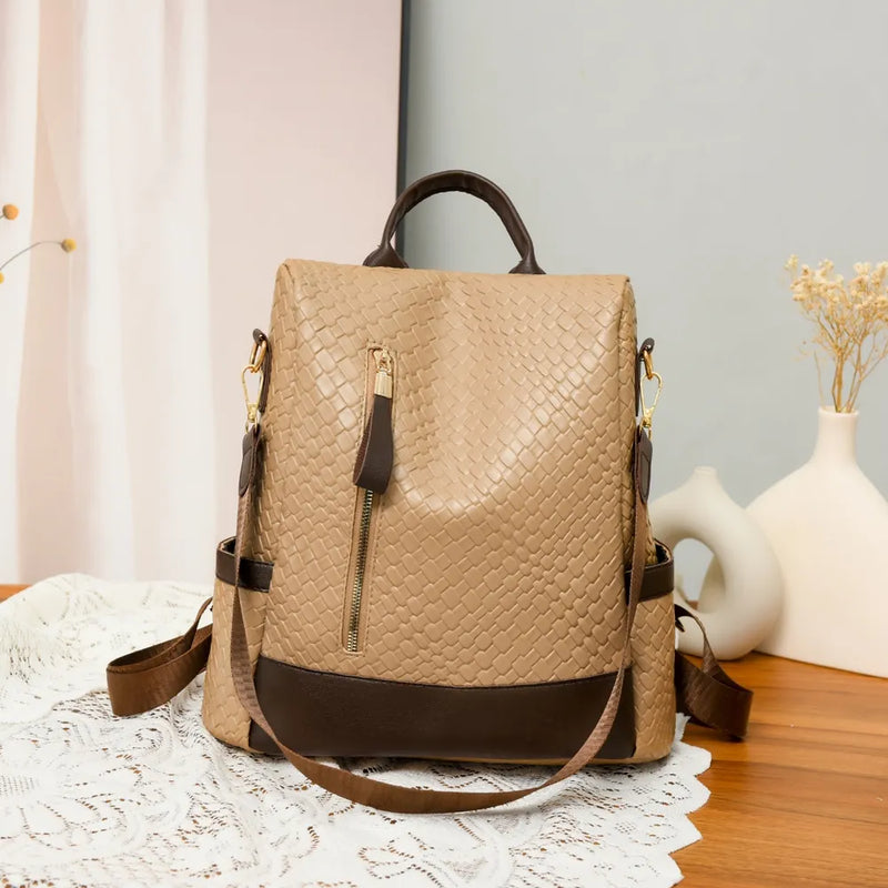 PU Leather Backpack Bag-zoom-