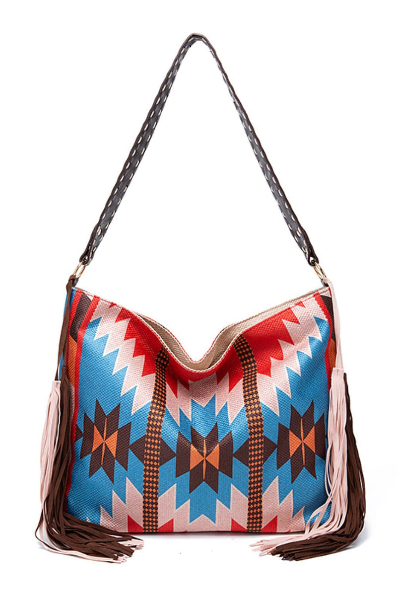 Geometric Canvas Tote Bag-zoom-