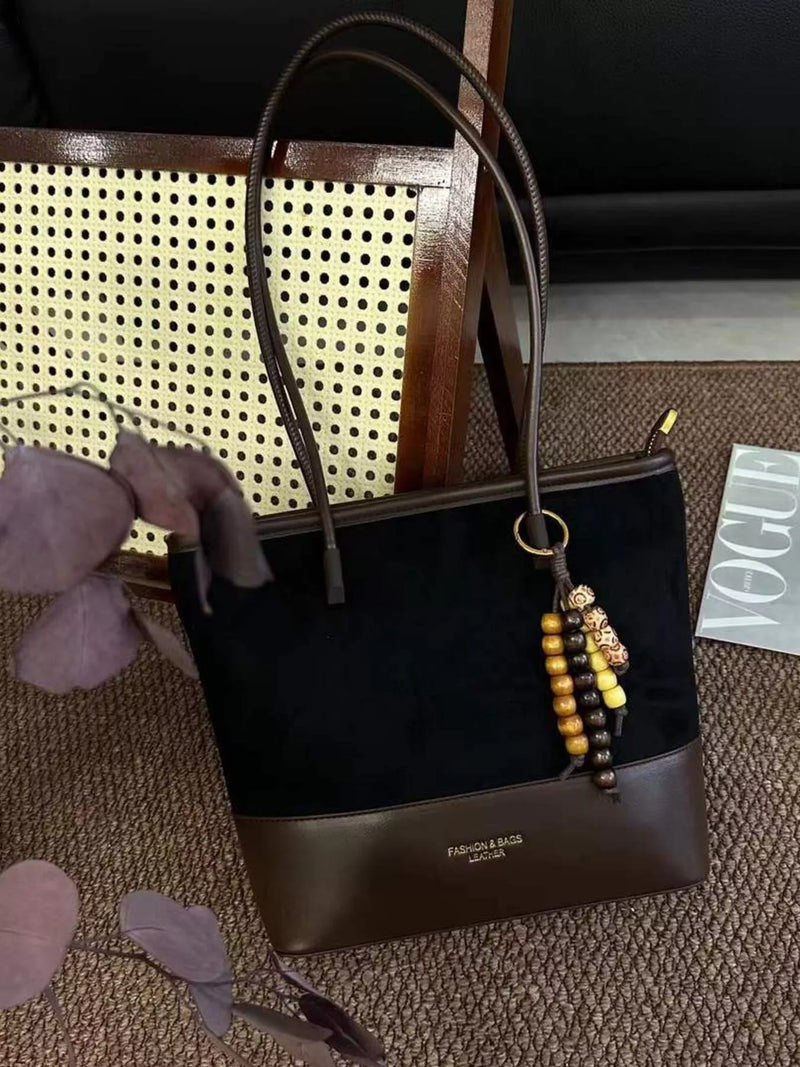 Color Block Shoulder Bag-zoom-