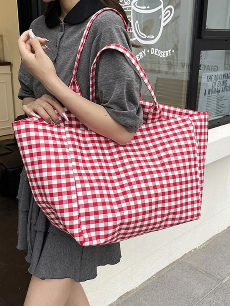 Classic Plaid Tote Bag-zoom-