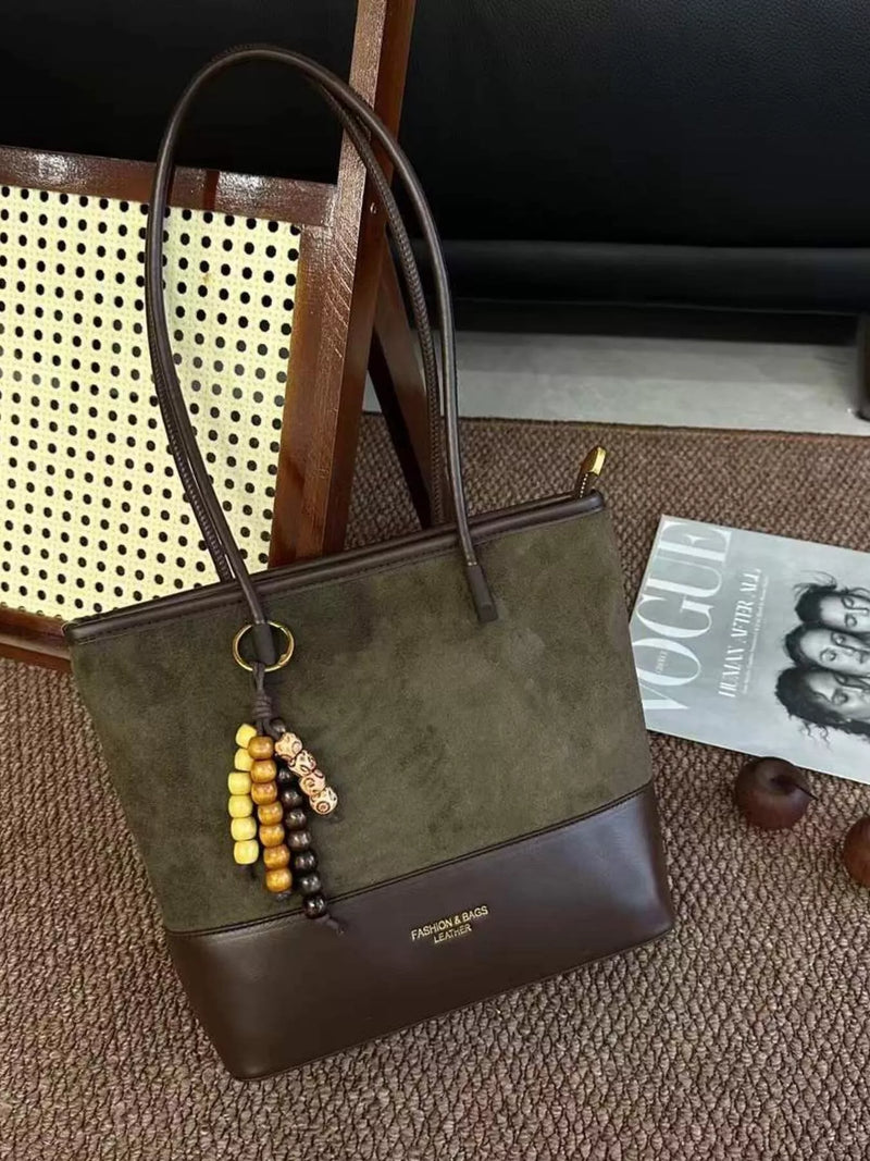 Color Block Shoulder Bag-zoom-