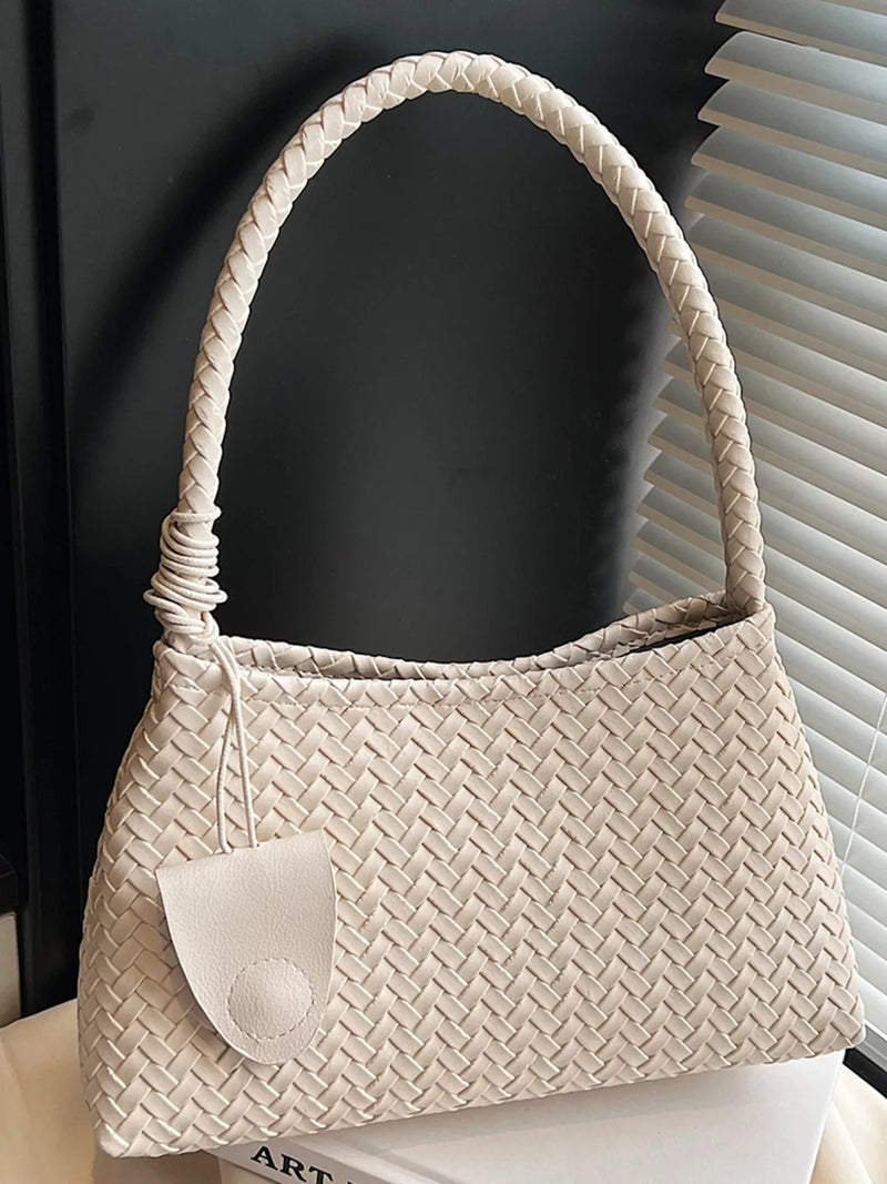 Woven Lightweight Shoulder Bag-zoom-