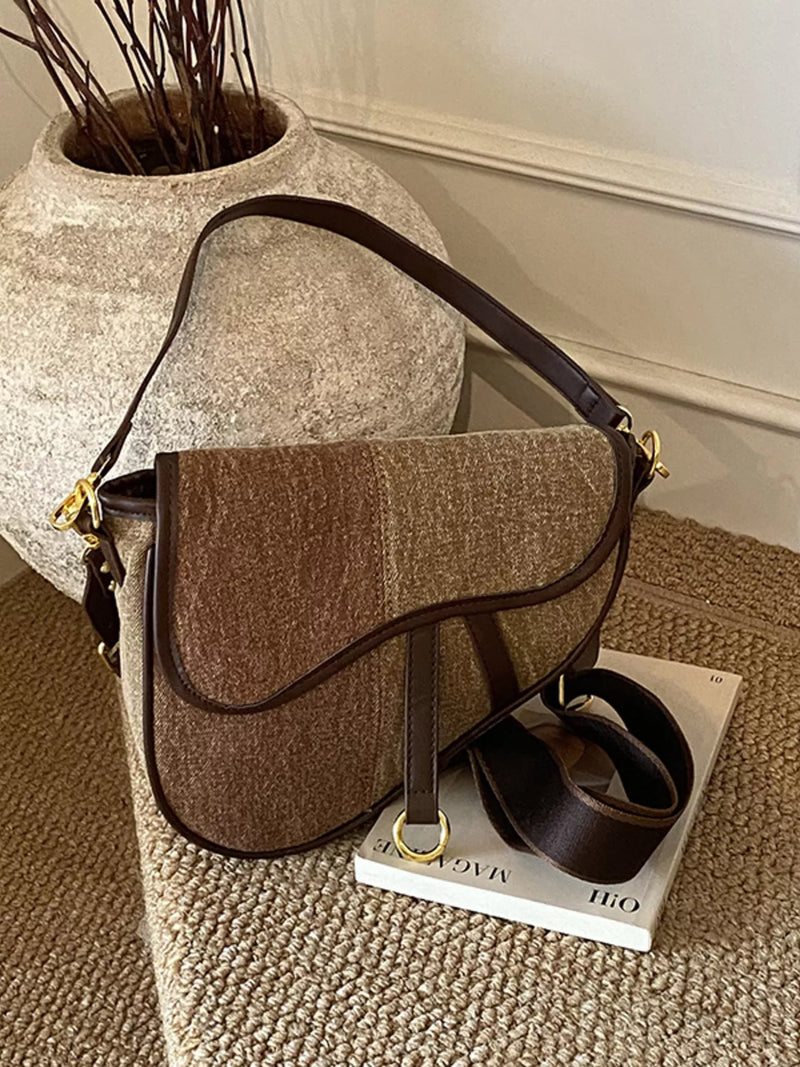 Adjustable Strap Crossbody Bag-zoom-