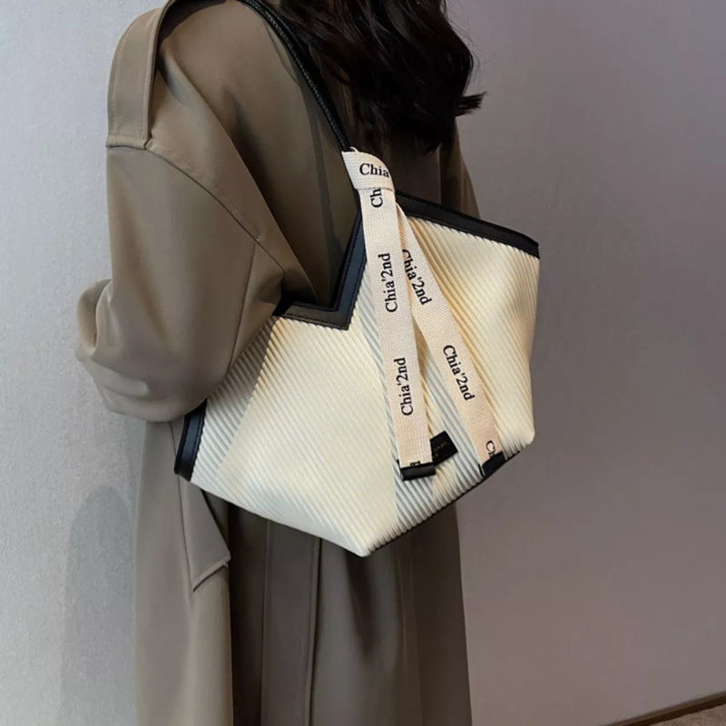 Leather Textured Shoulder Bag-zoom-