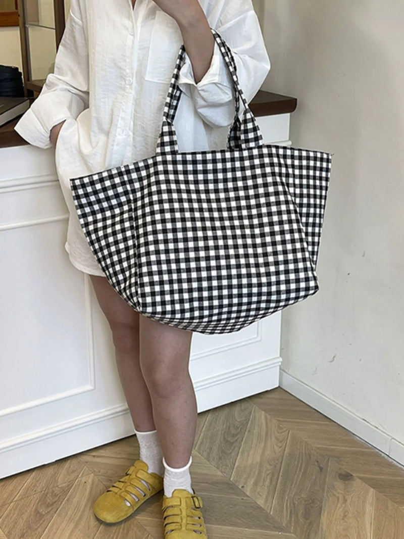 Classic Plaid Tote Bag-zoom-