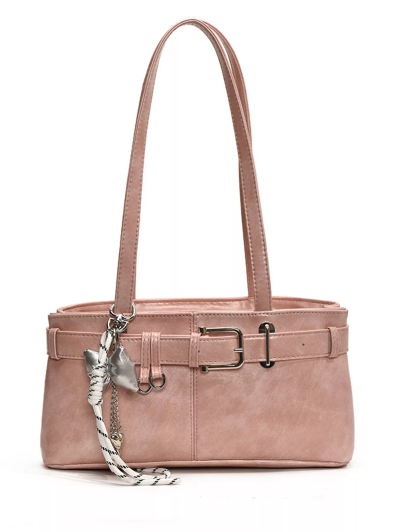 Buckle Decor Shoulder Bag-zoom-