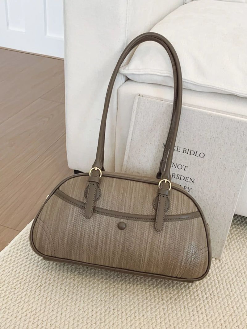 Vintage Buckle Shoulder Bag-zoom-