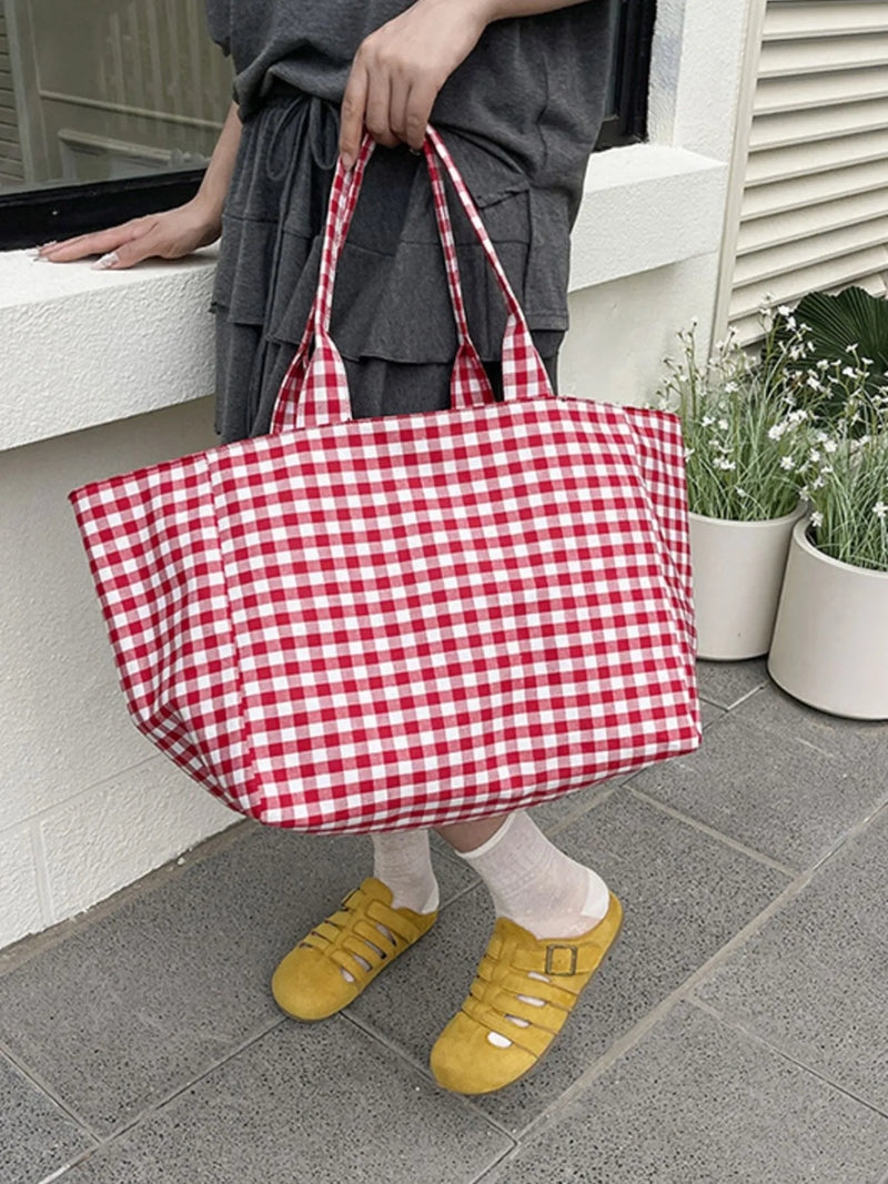 Classic Plaid Tote Bag-zoom-