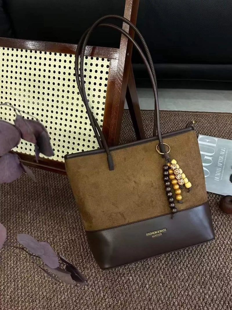 Color Block Shoulder Bag-zoom-