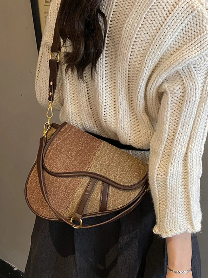 Adjustable Strap Crossbody Bag-zoom-