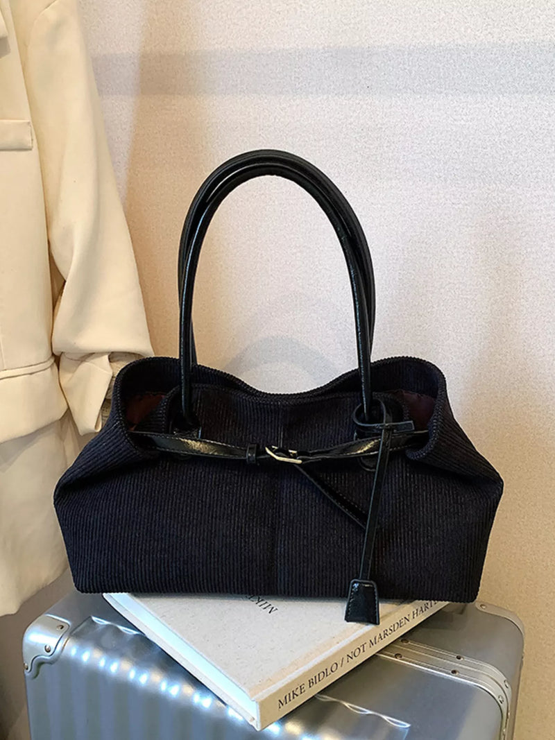 Buckle Decor Shoulder Bag-zoom-