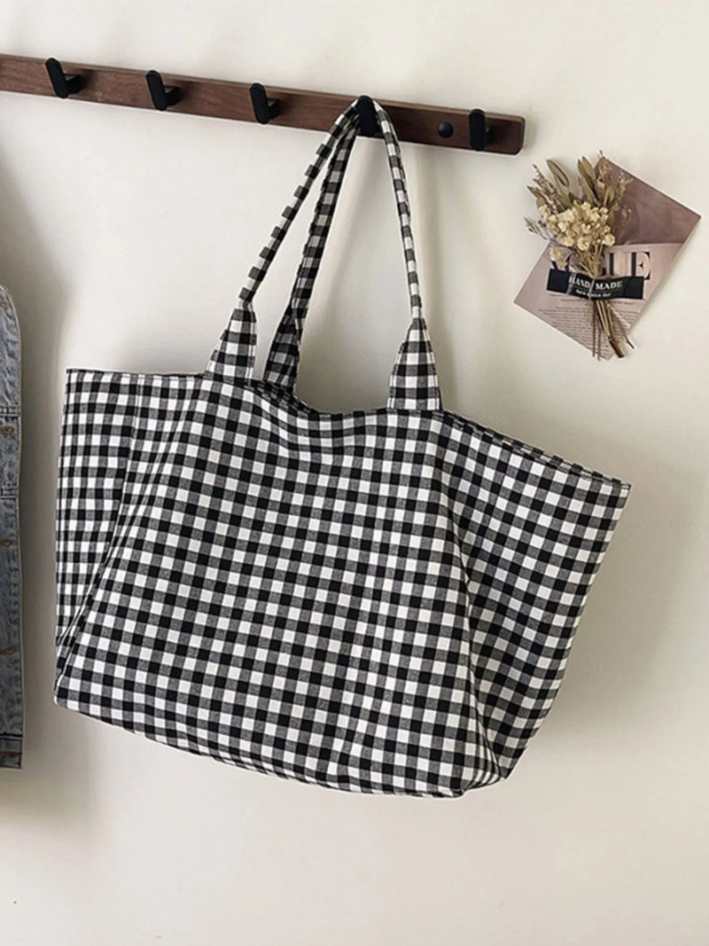 Classic Plaid Tote Bag-zoom-