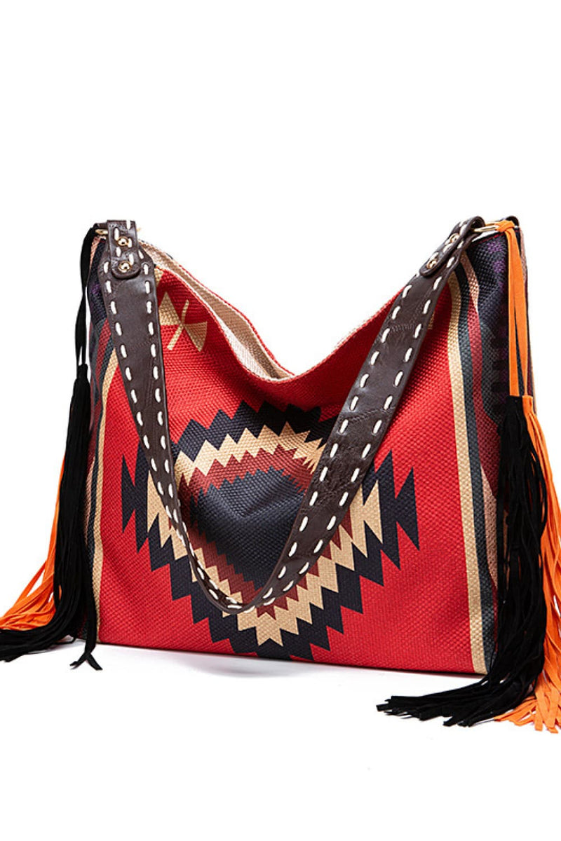 Geometric Canvas Tote Bag-zoom-
