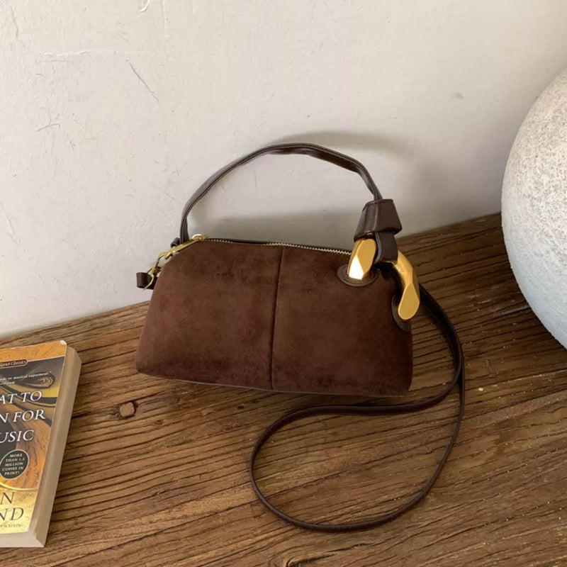 Suede Mini Crossbody Bag-zoom-