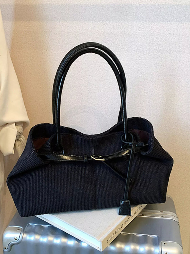 Buckle Decor Shoulder Bag-zoom-