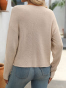 Switch Round Neck Long Sleeve Sweater 2 image