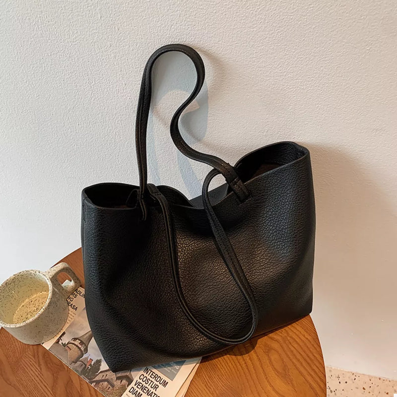 PU Leather Tote Bag-zoom-