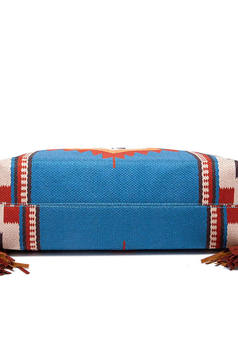 Geometric Canvas Tote Bag-zoom-