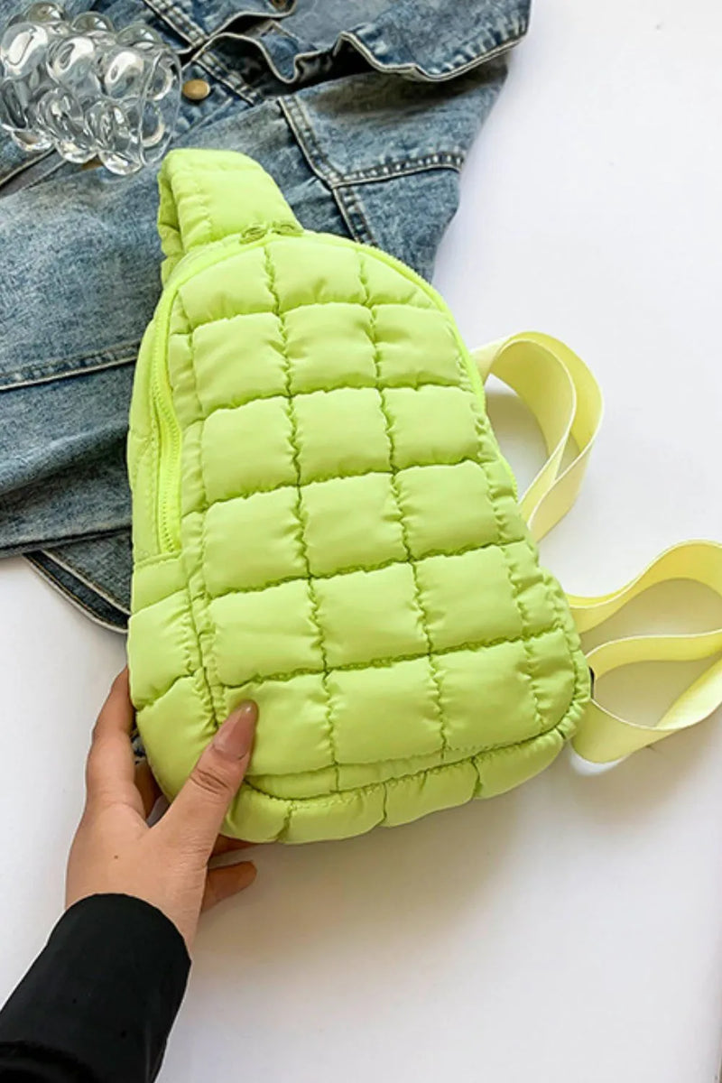 Quilted Nylon Crossbody  Bag-zoom-