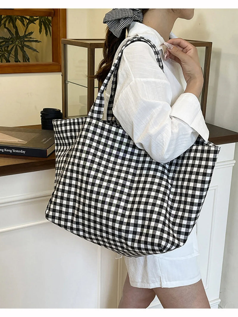 Classic Plaid Tote Bag-zoom-