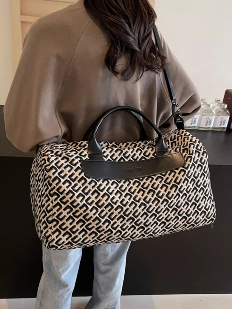 Geometric Pattern Travel Bag-zoom-