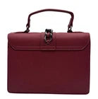 Badgley Mischka Top Handle Studs Wine Purse Bag Crossbody