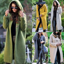 Switch Button Hooded Solid Color Sweater Coat Cardigan 2 image