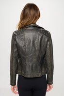 Switch Coalition LA Studded Classic Moto Faux Leather Jacket 2 image