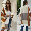 Switch Color Block Open Sweater Cardigan 1 image