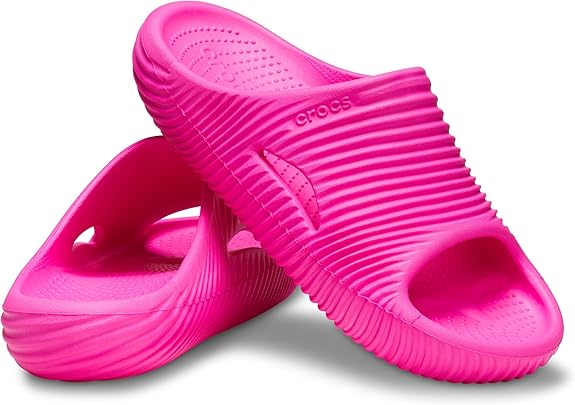 Crocs Unisex-Adult Mellow Recovery Slides Pink Crush-zoom-