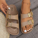 Switch Double Buckle Open Toe Sandals 1 image