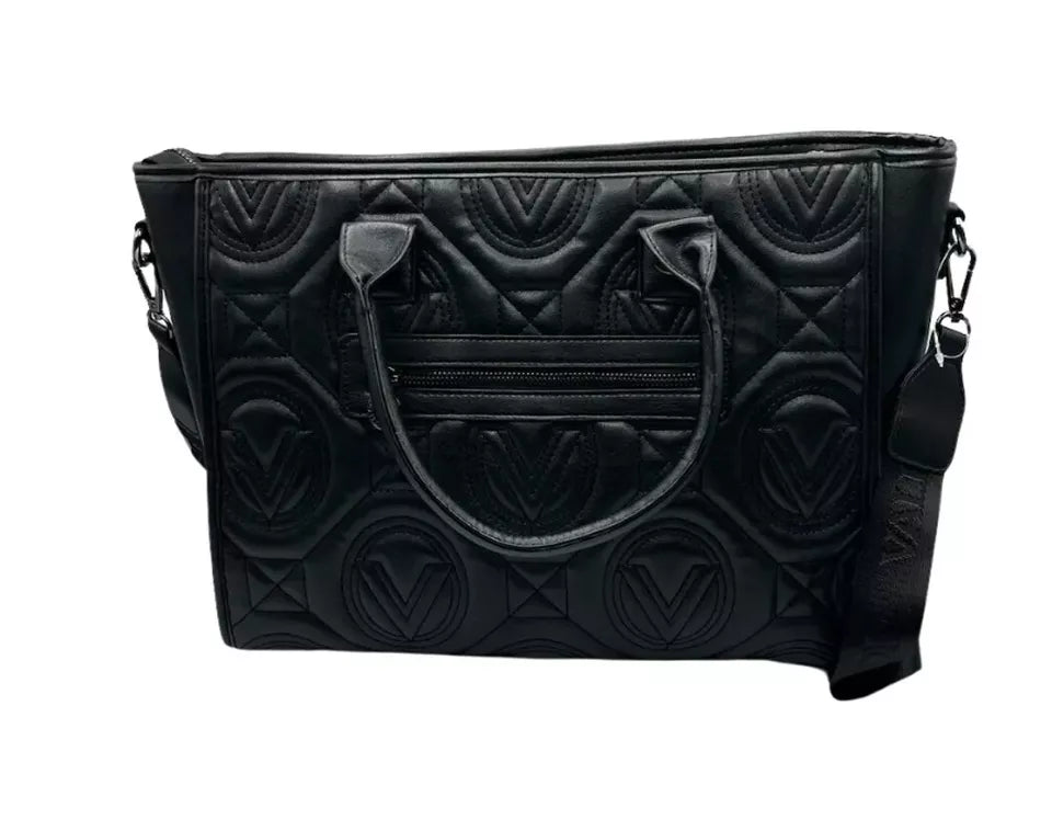 Extra Large Black Quilted Tote Bag