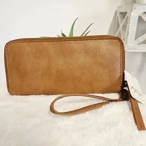 Free People Distressed Vegan Leather Wallet