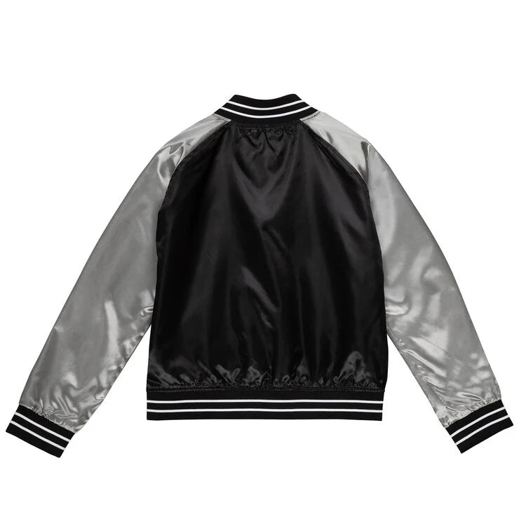 Las Vegas Raiders Women's Small Mitchell & Ness Satin Jacket Black