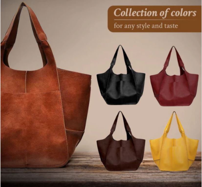 Timeless Allure Yellow Italian Leather Vintage Bag