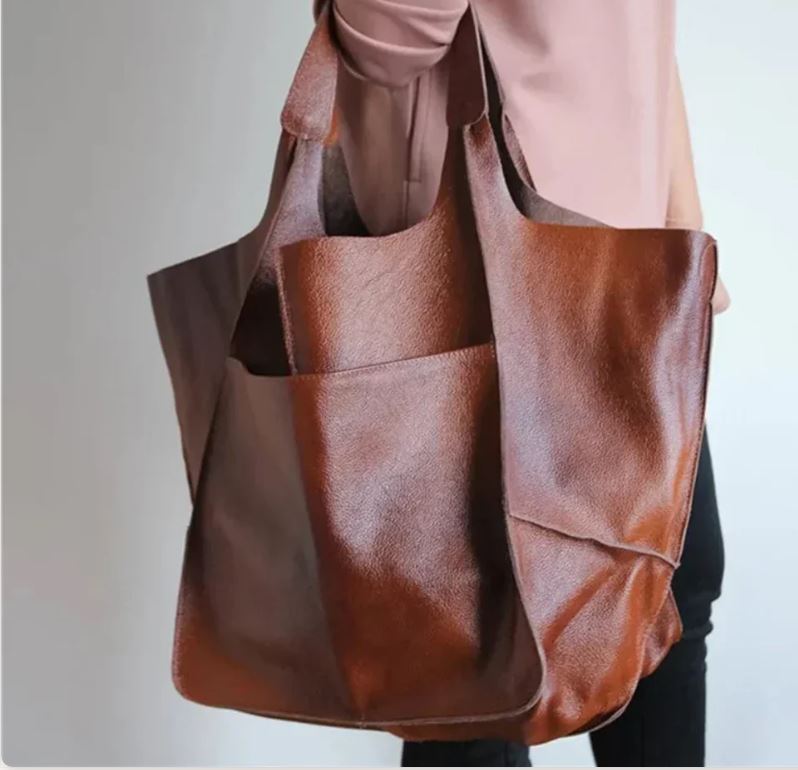 Timeless Allure Yellow Italian Leather Vintage Bag