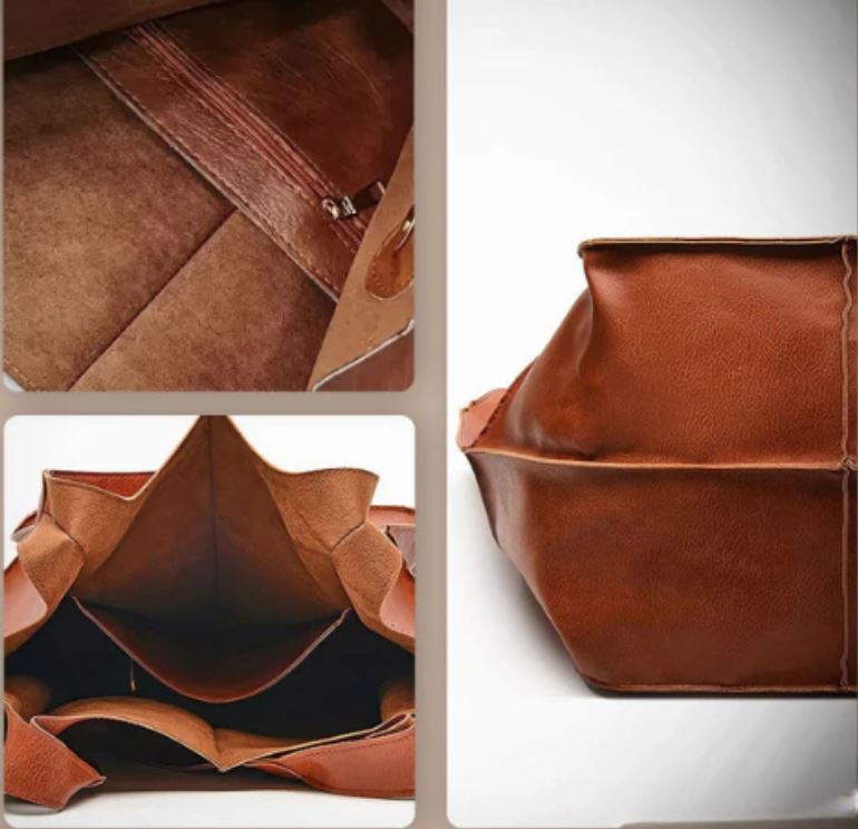 Timeless Allure Yellow Italian Leather Vintage Bag