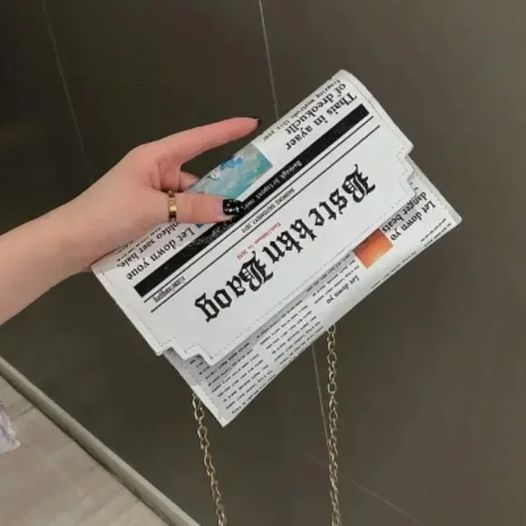 Newspaper Crossbody purse